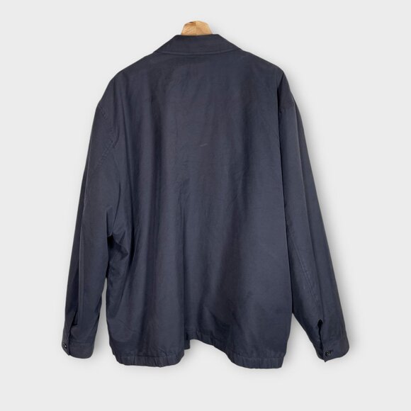Brooks Brothers Full Zip Jacket Coat Removable Wool Liner XXL Dark Blue - Picture 2 of 11